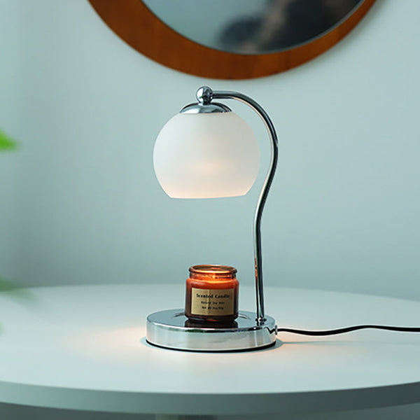 Modern Minimalist Orb Iron Glass 1-Light Melting Table Lamp