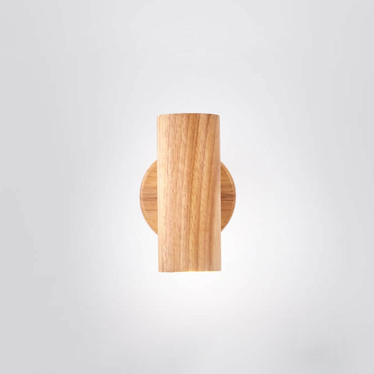 Modern Minimalist Wood Track Spotlight Wall Wall Sconce