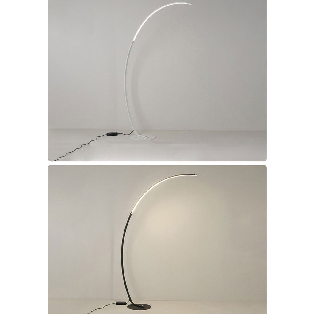 Sleek Modern White Floor Lamp
