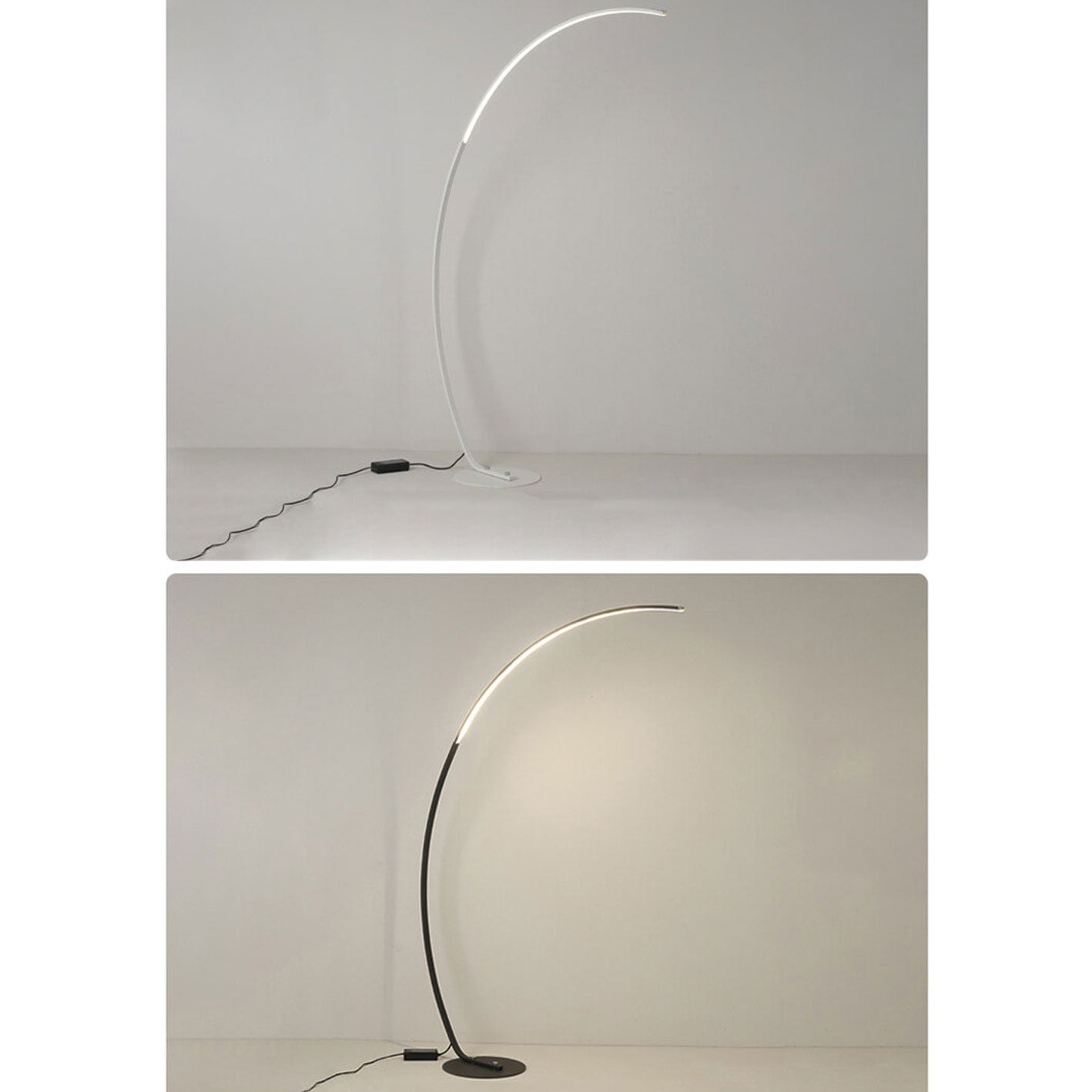 Sleek Modern White Floor Lamp