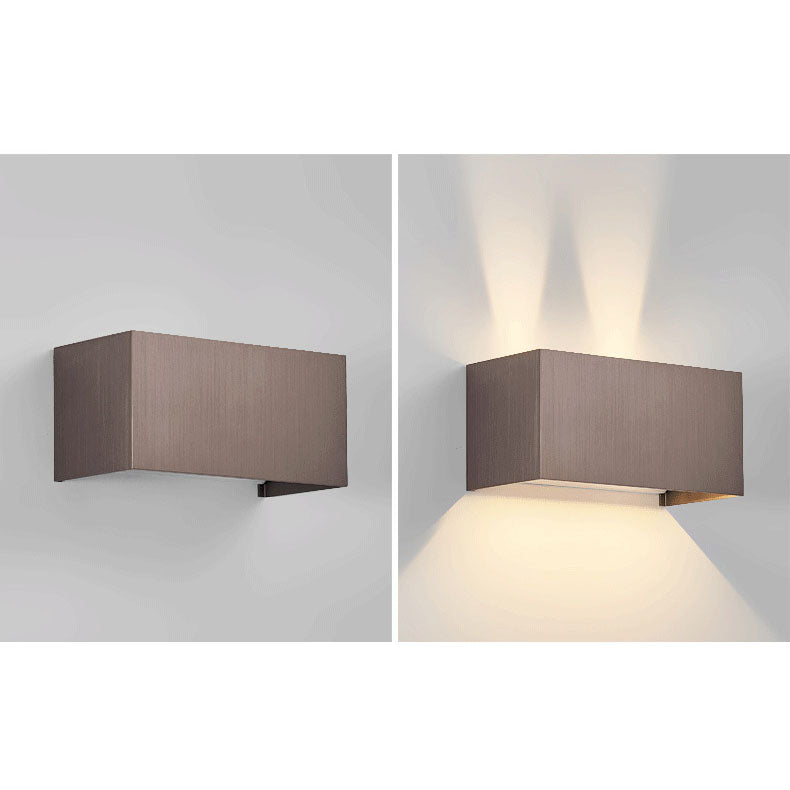 Nordic Minimalist Aluminum Square Flat Wall Sconce