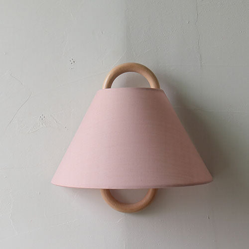 Modern Solid Wood Pleated Semi-Circle Wall Sconce