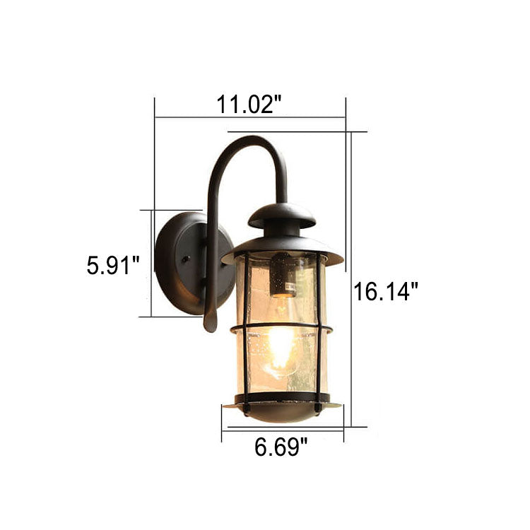 European Industrial Vintage Waterproof Outdoor Wall Sconce