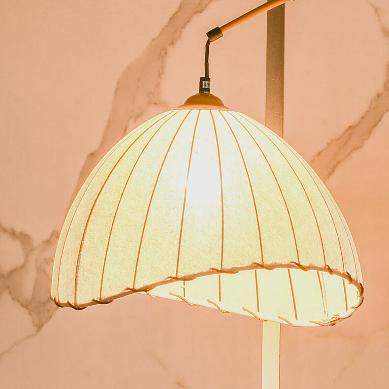 Vintage Beige Floor Lamp