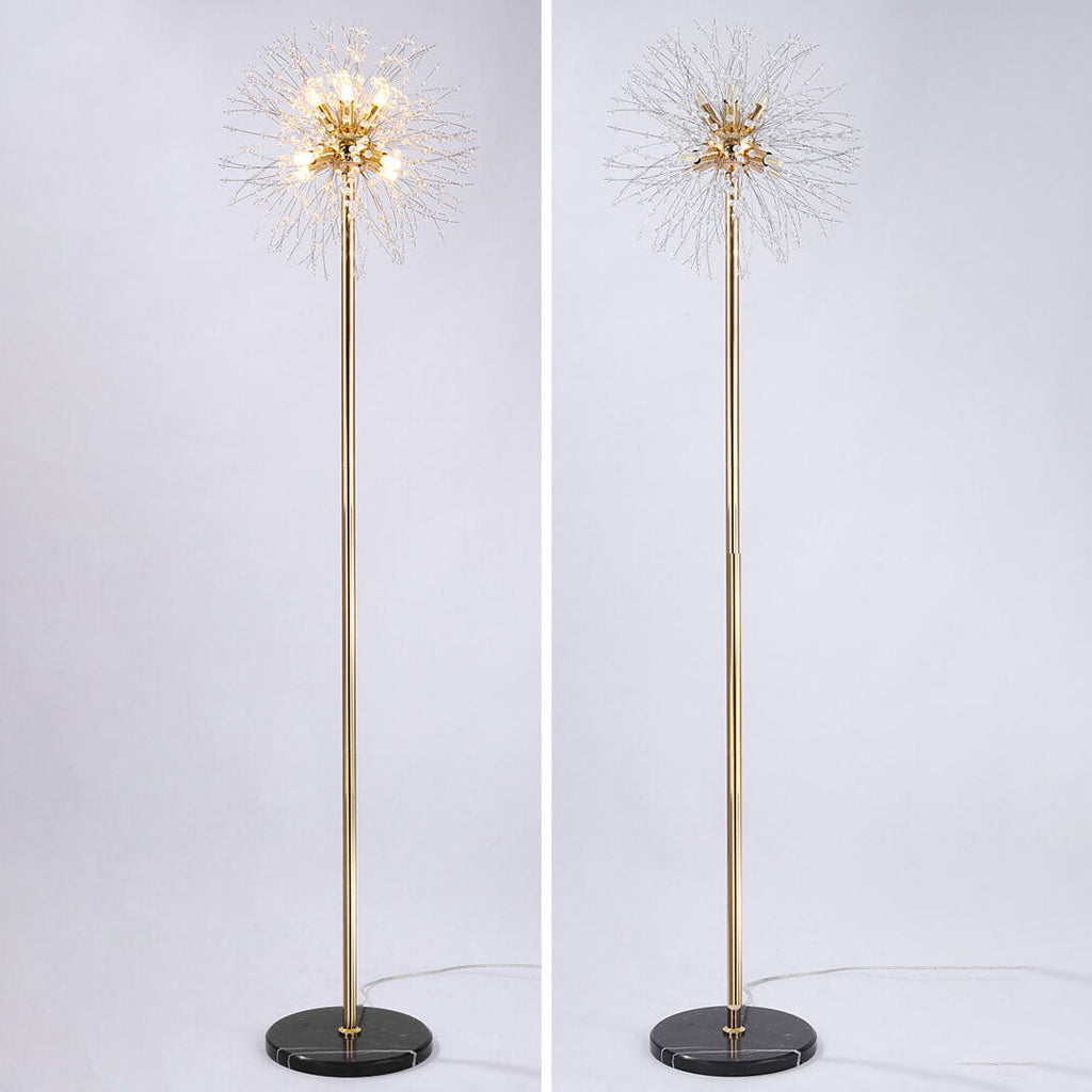 Modern Black 8-Light Floor Lamp