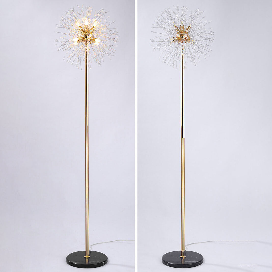 Modern Black 8-Light Floor Lamp