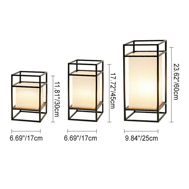 Japanese Black Floor Lamp