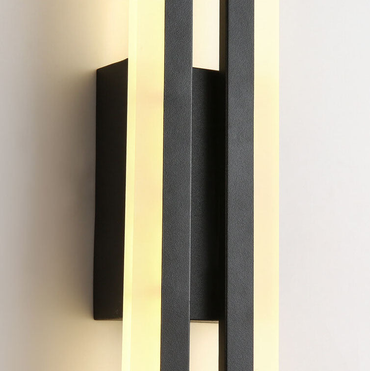 Modern Minimalist Lines Iron Acrylic LED Wall Sconce