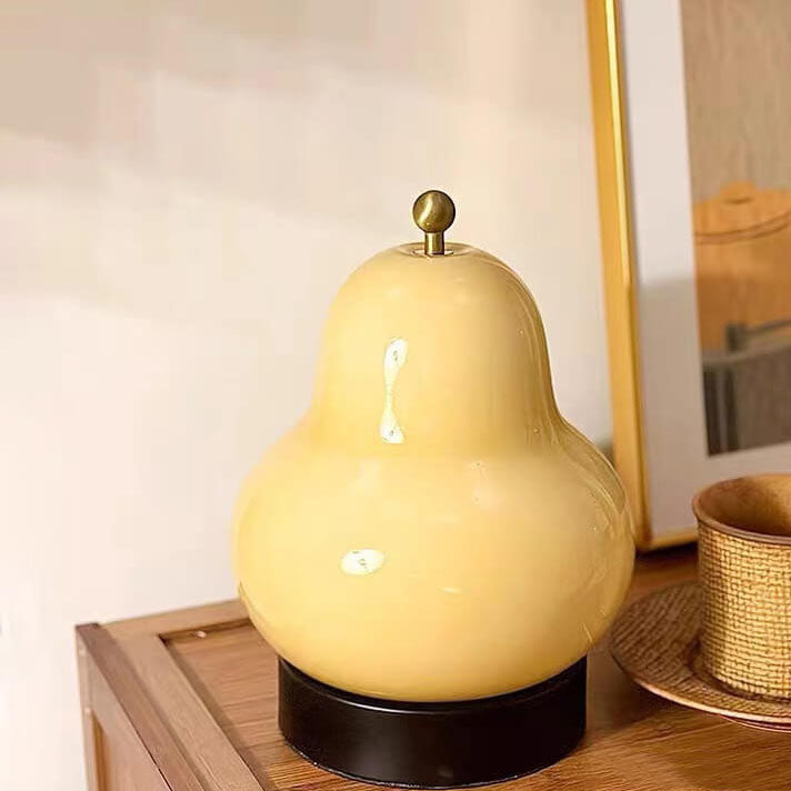 Traditional French Cream Pear Shape LED Table Lamp