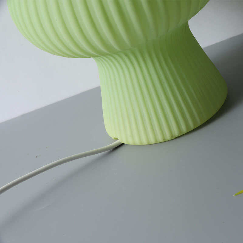 Modern Minimalist Mushroom 1-Light Glass Table Lamp