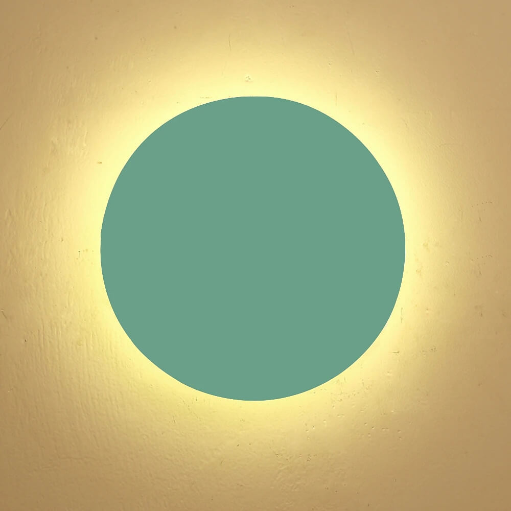 Modern Minimalist Colorful Round Iron LED Wall Sconce