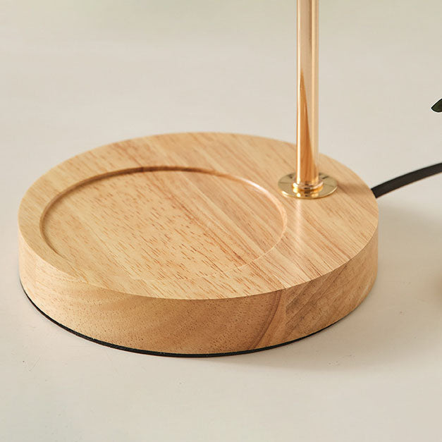 Modern Creative Simple Solid Wood Lily Of The Table Lamp