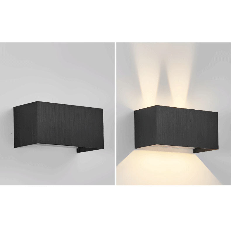 Nordic Minimalist Aluminum Square Flat Wall Sconce