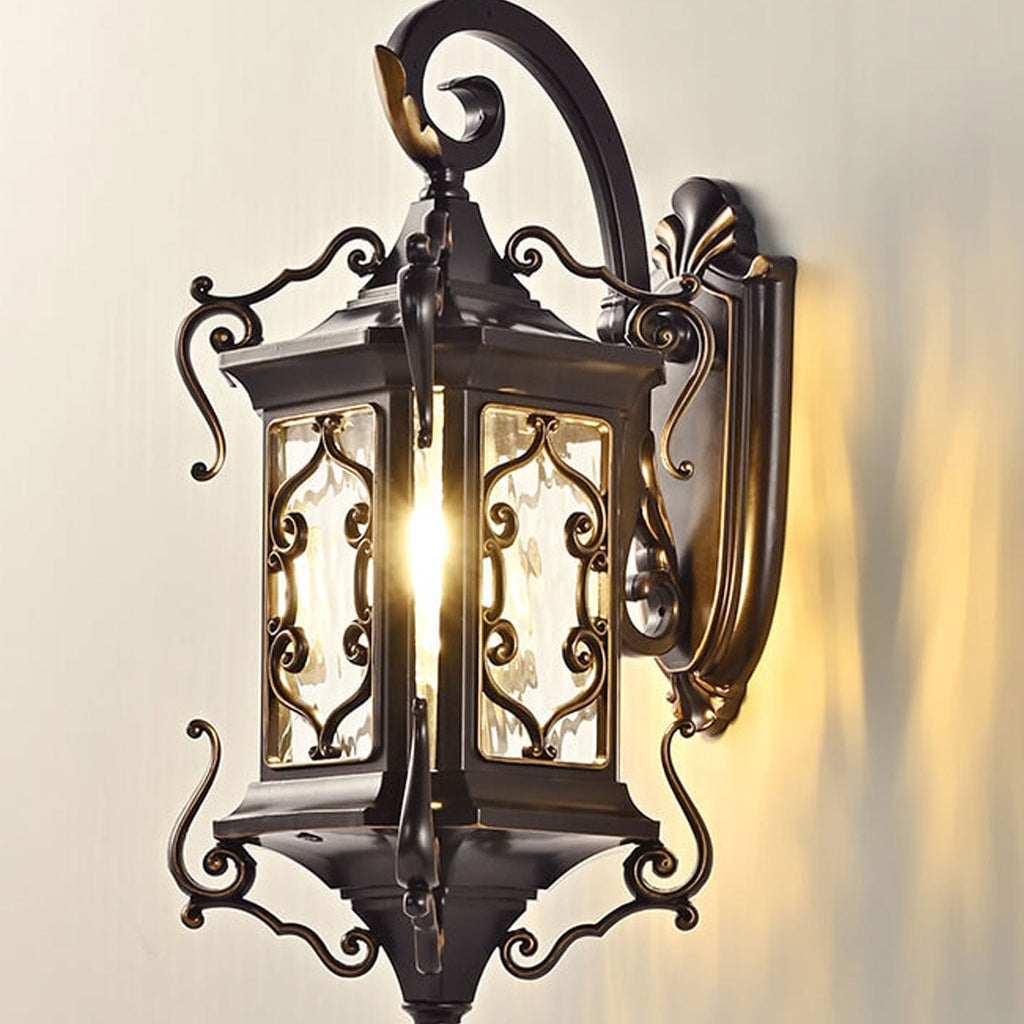 European Palace Outdoor Waterproof 1-Light Wall Sconce
