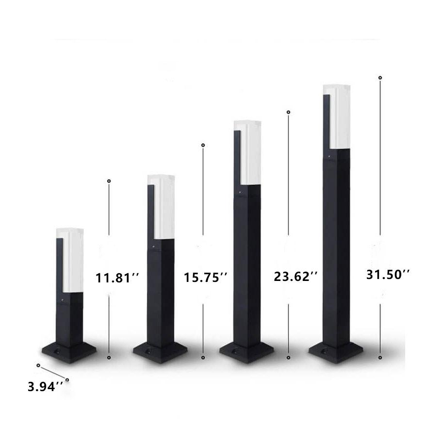 Modern Black Outdoor Stake Light