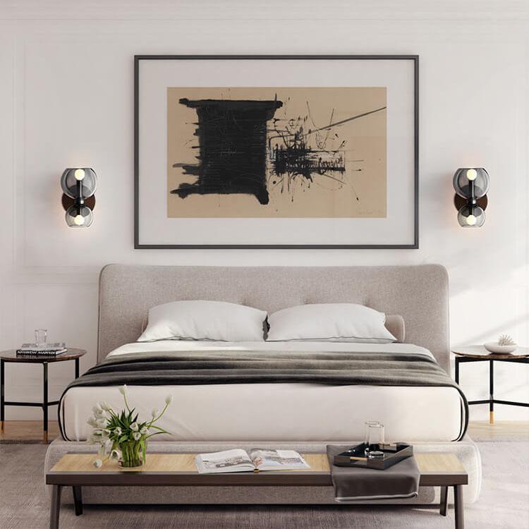 Modern 2-Light Bowl Shaped Wall Sconce