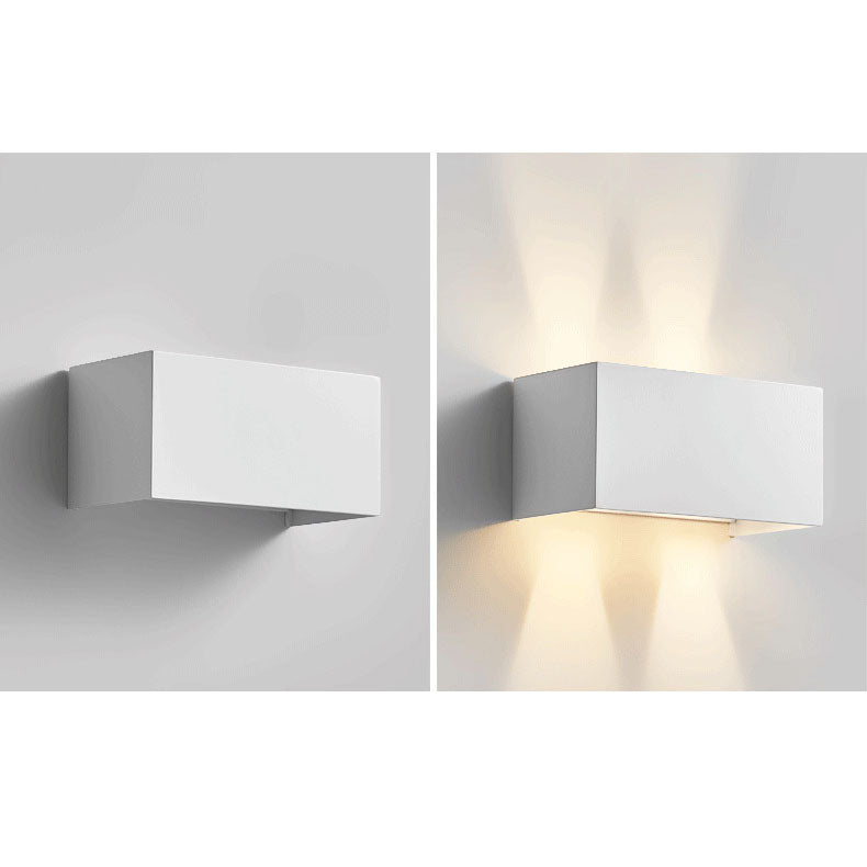 Nordic Minimalist Aluminum Square Flat Wall Sconce