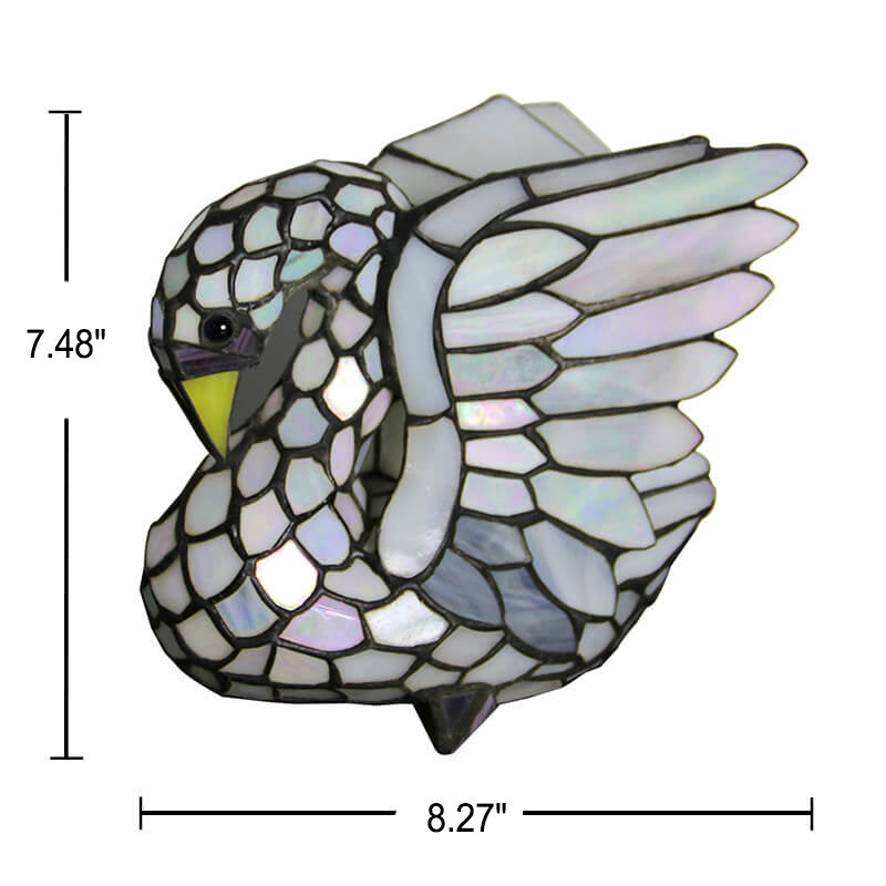 Tiffany Creative Animal Stained Glass 1-Light Table Lamp