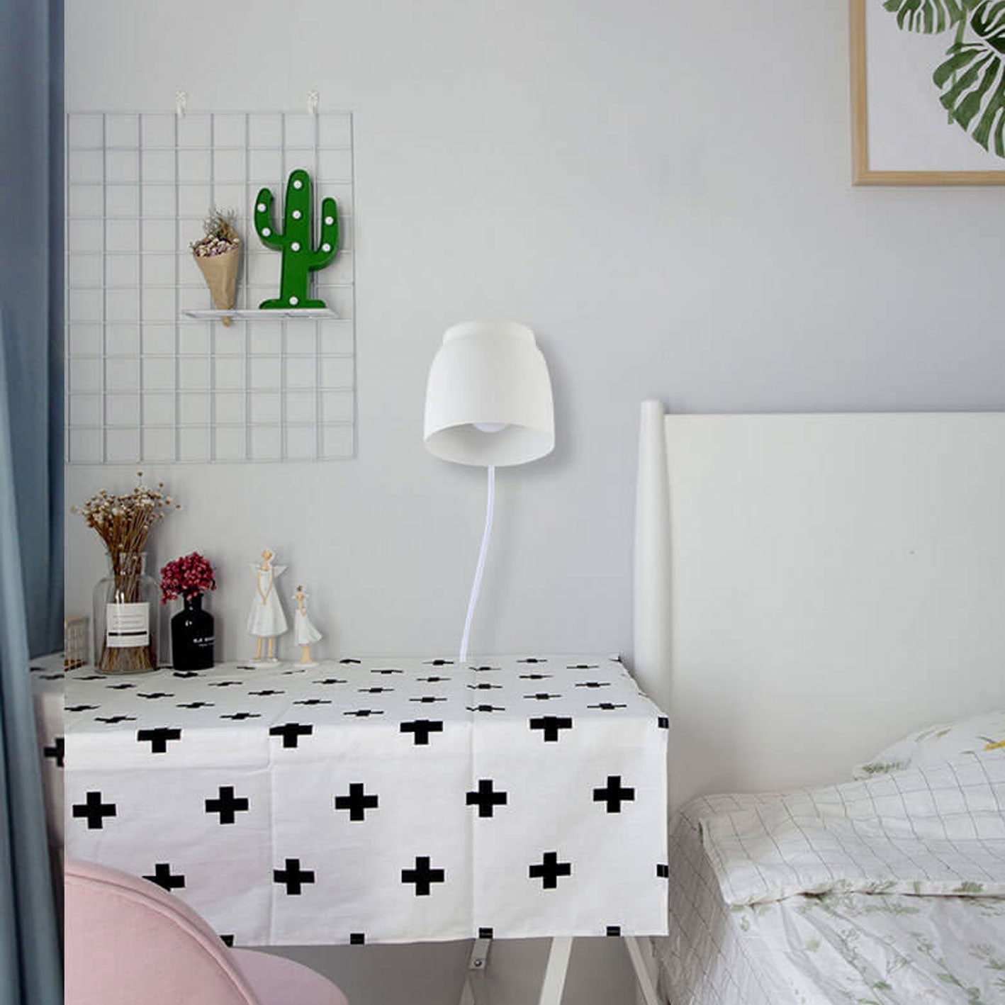 Nordic Minimalist Column Barrel Rotatable Wall Sconce