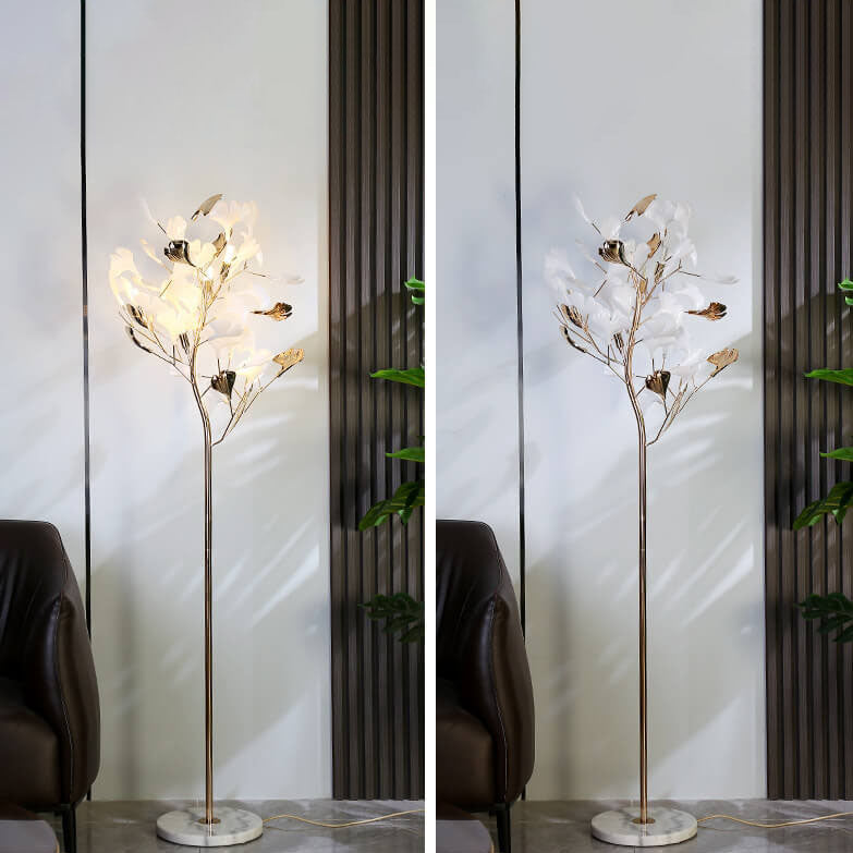 Nordic White 5-Light Floor Lamp