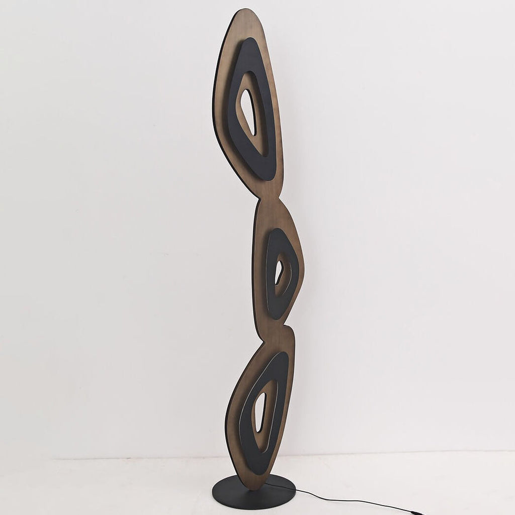 Modern Minimalist Black 3-Light Floor Lamp