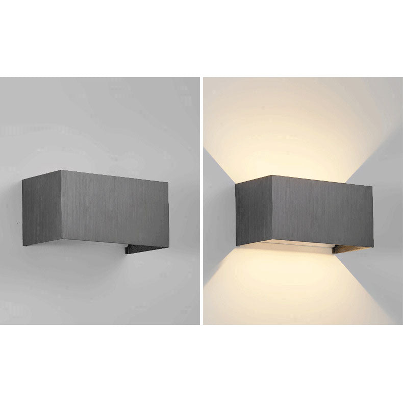 Nordic Minimalist Aluminum Square Flat Wall Sconce