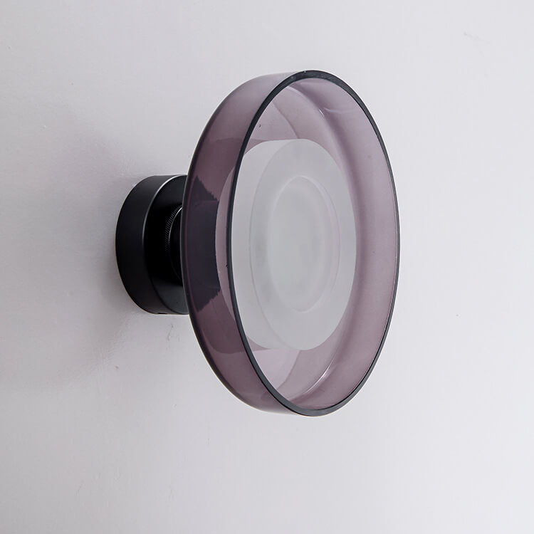 Nordic Vintage Round Hardware Glass LED Wall Sconce