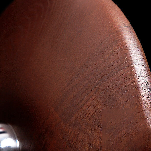 Modern Minimalist Round Disc Solid Wood 1-Light Wall Sconce