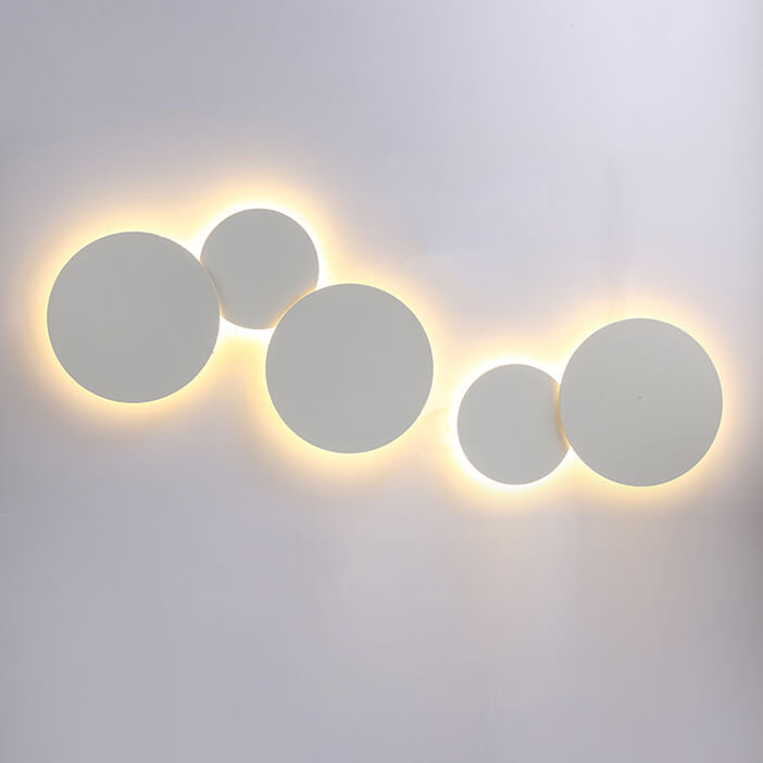 Modern Minimalist Round Eclipse Iron LED Wall Sconce