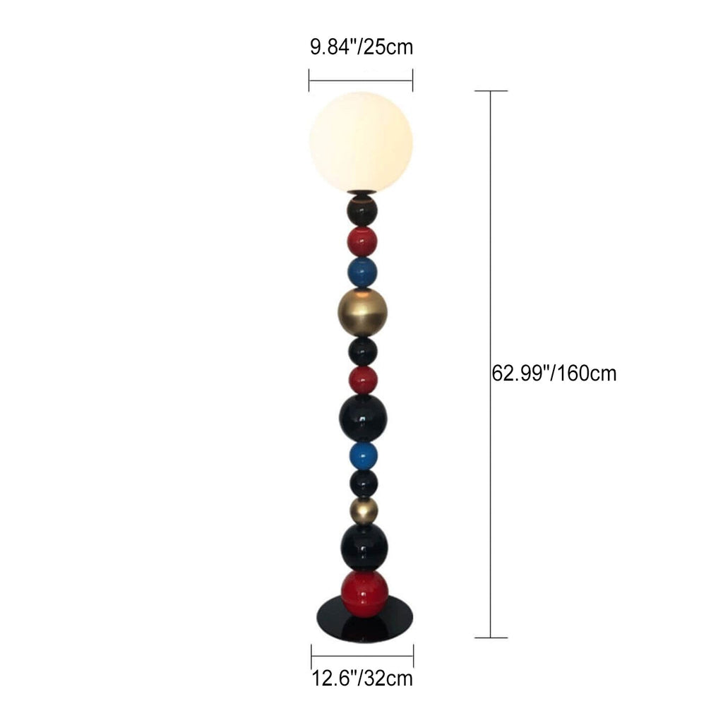 Scandinavian Red Floor Lamp