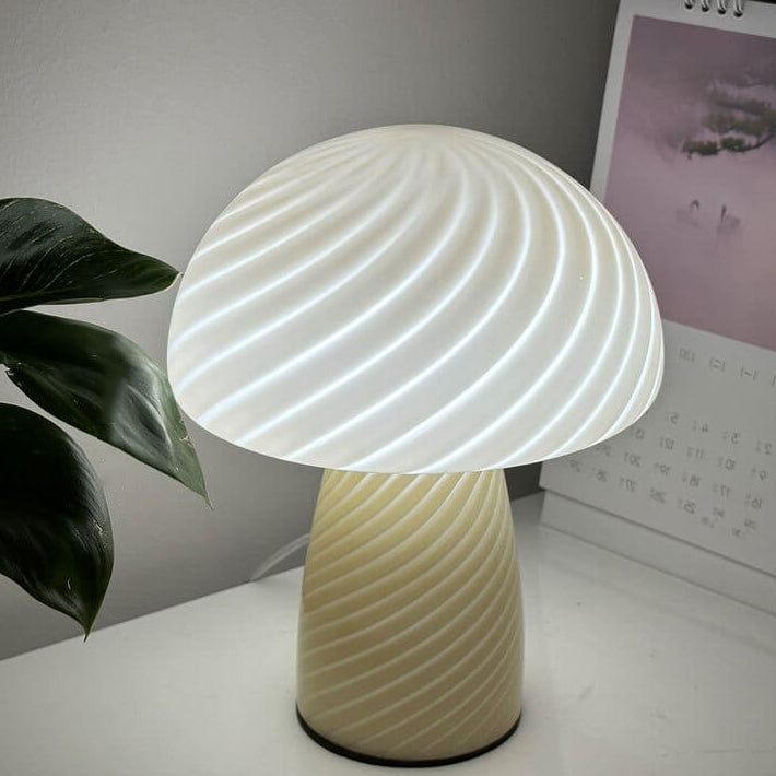 Modern Minimalist Mushroom Glass Table Lamp Table Lamp