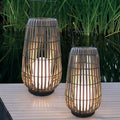 Modern Rattan Outdoor Stake Light