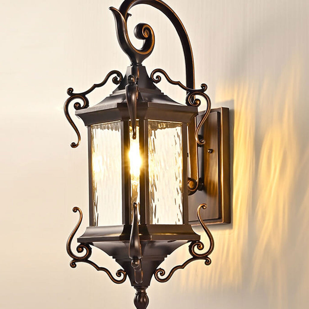 European Palace Outdoor Waterproof 1-Light Wall Sconce
