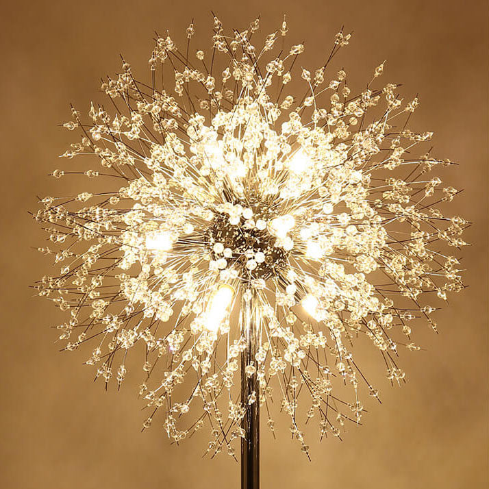 Modern Black 8-Light Floor Lamp