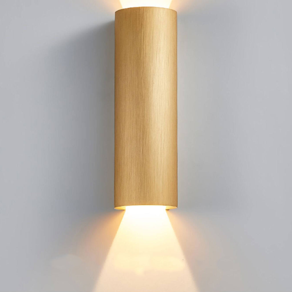 Modern Minimalist Aluminum Cylindrical LED Wall Sconce