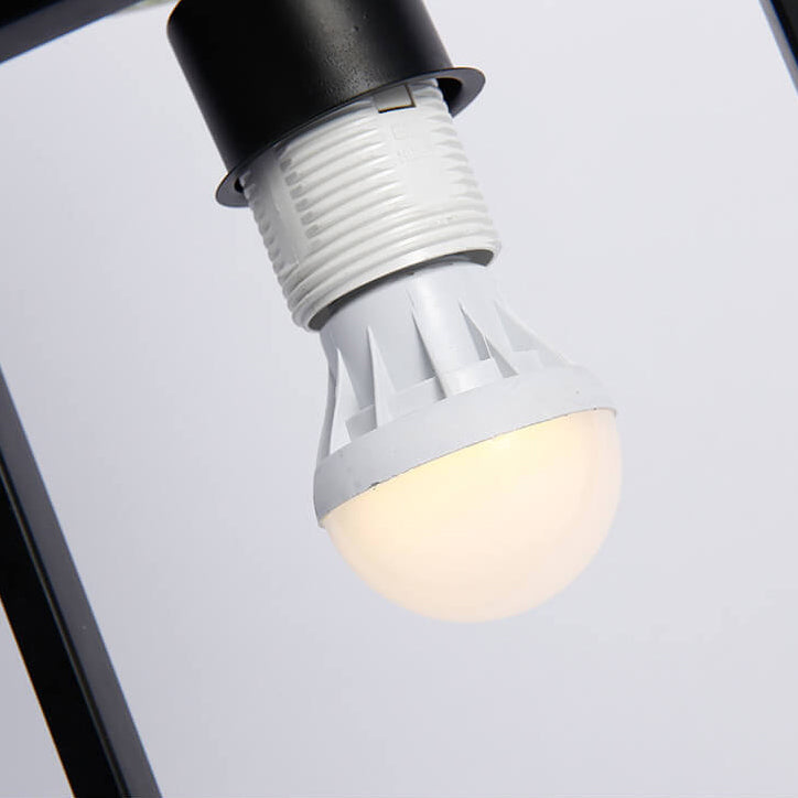 Contemporary Black 2-Light Floor Lamp