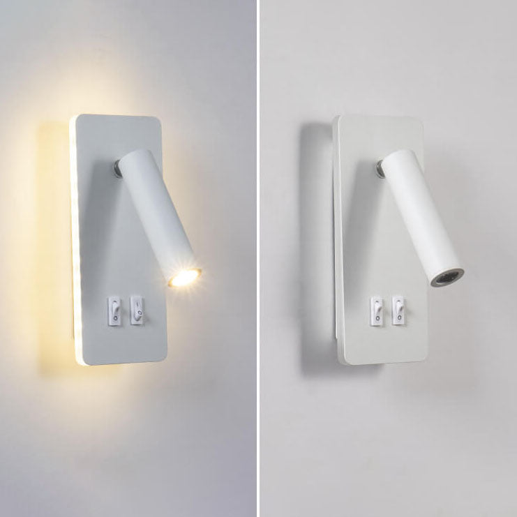 Contemporary Nordic Iron Square Spotlight Wall Sconce