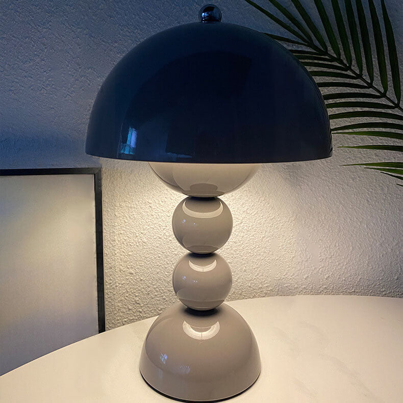 Nordic Metal Mushroom Round Pod 1-Light Table Lamp