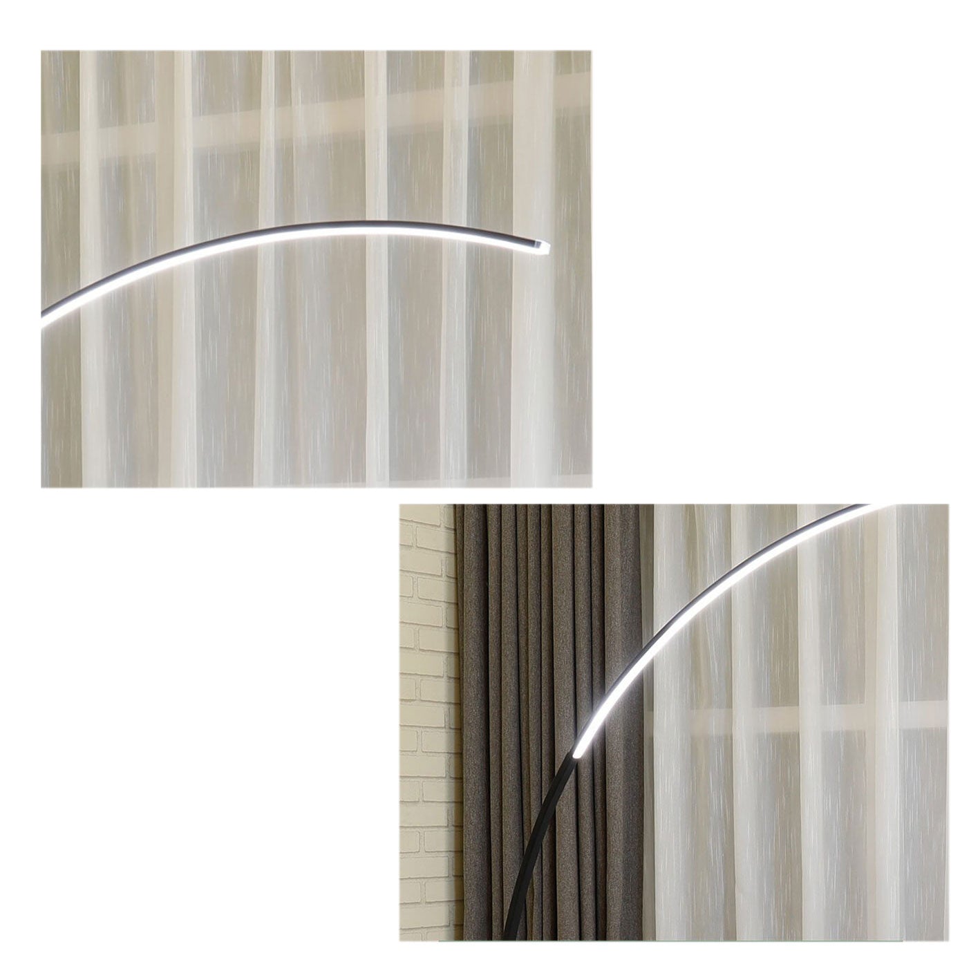 Sleek Modern White Floor Lamp