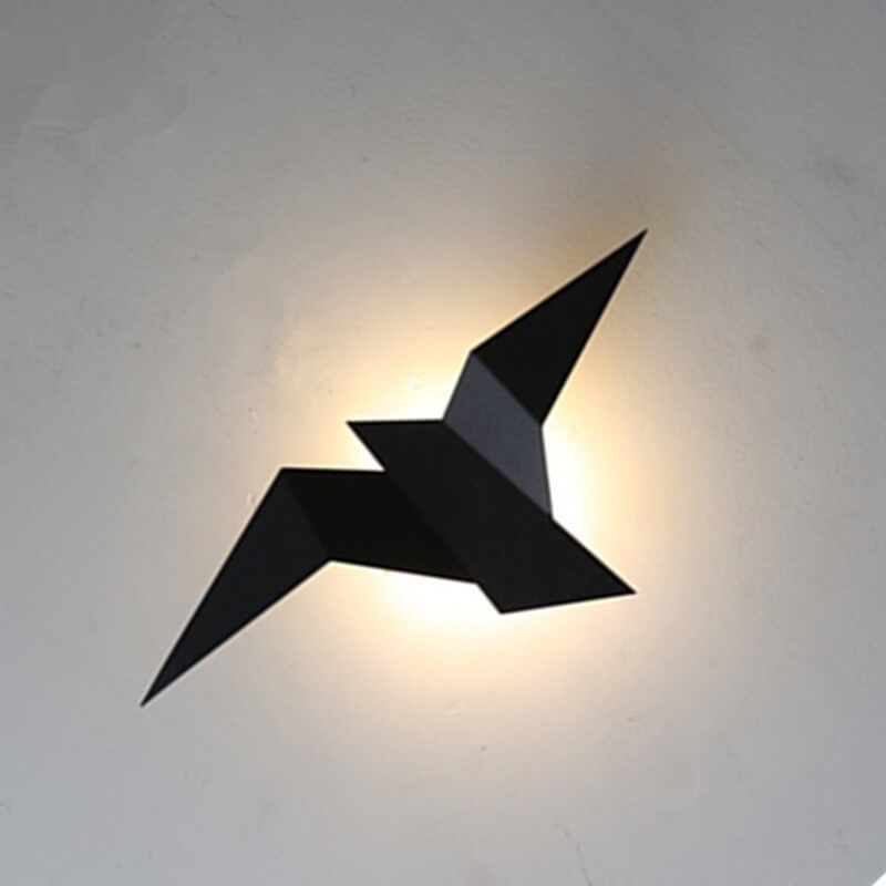 Modern Creative Flying Bird Metal 1-Light LED Wall Sconce