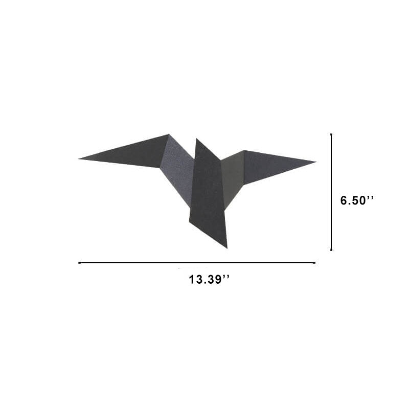 Modern Creative Flying Bird Metal 1-Light LED Wall Sconce