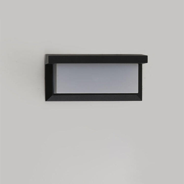 Modern Rectangular LED Sensor Outdoor Waterproof Wall Light