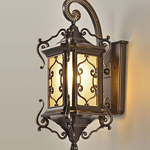 European Palace Outdoor Waterproof 1-Light Wall Sconce