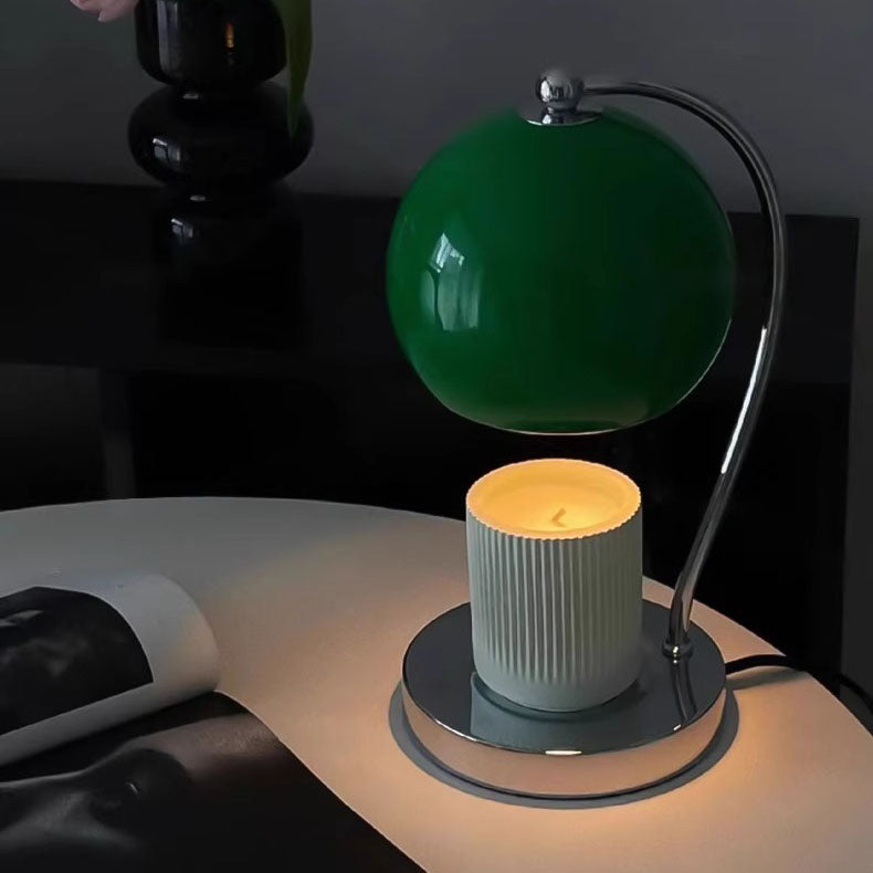 Scandinavian Iron Stainless Steel Round Ball Table Lamp