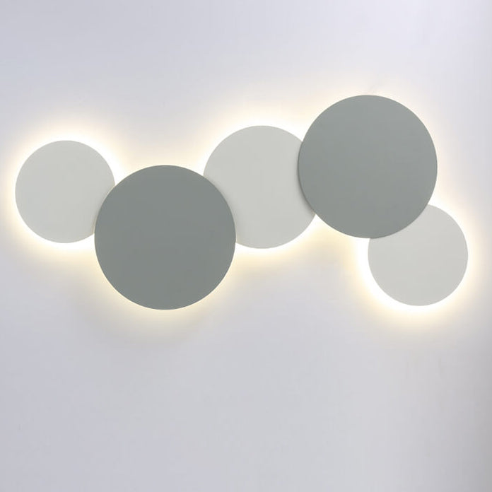 Modern Minimalist Round Eclipse Iron LED Wall Sconce