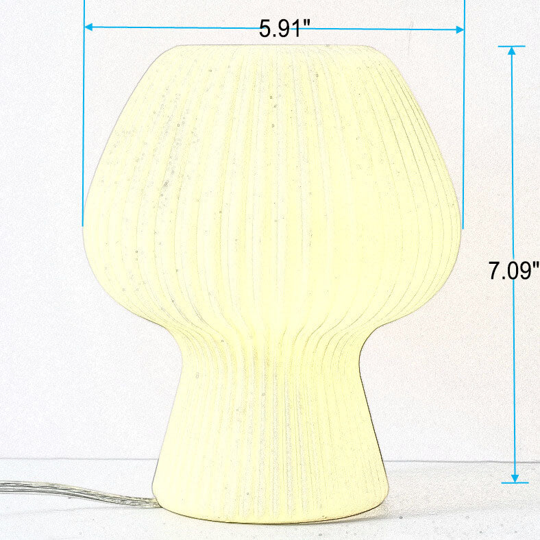 Modern Minimalist Mushroom 1-Light Glass Table Lamp
