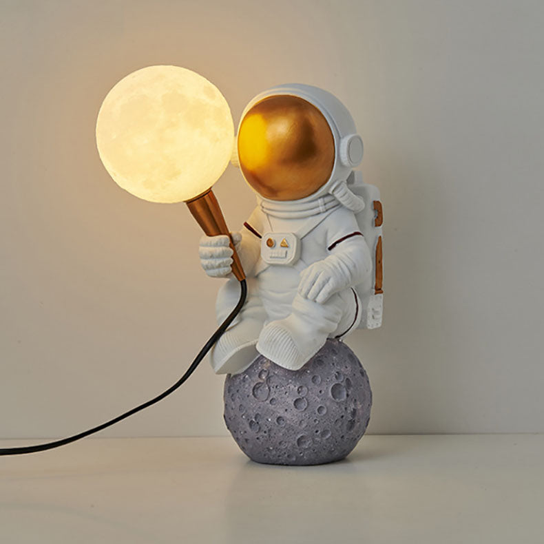 Modern Cartoon Astronaut Wall Sconce 1-Light Wall Sconce