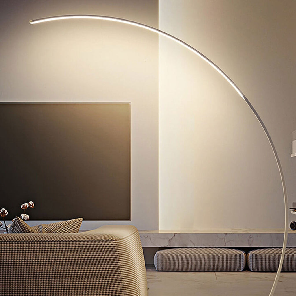 Sleek Modern White Floor Lamp