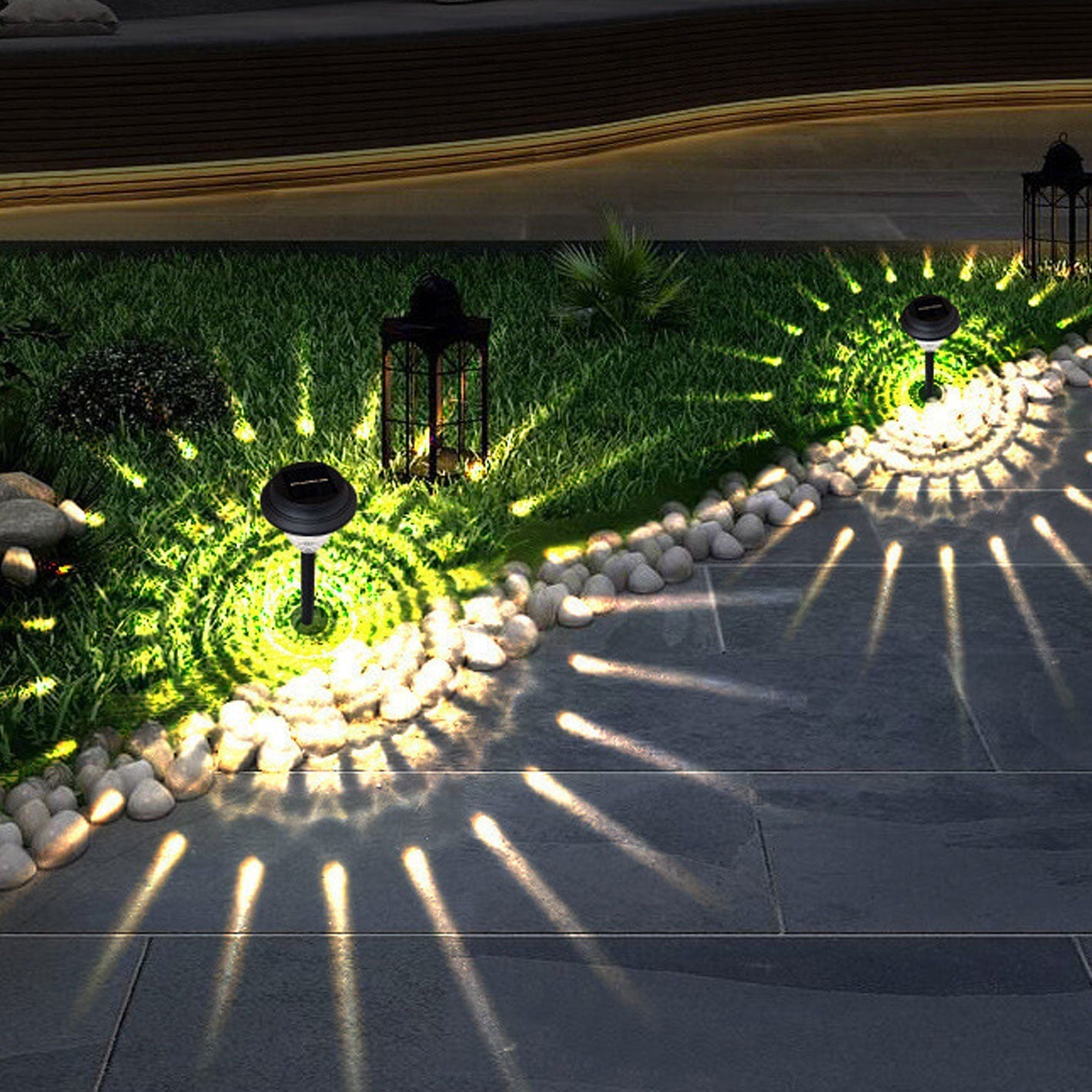 Modern Black Outdoor Stake Light