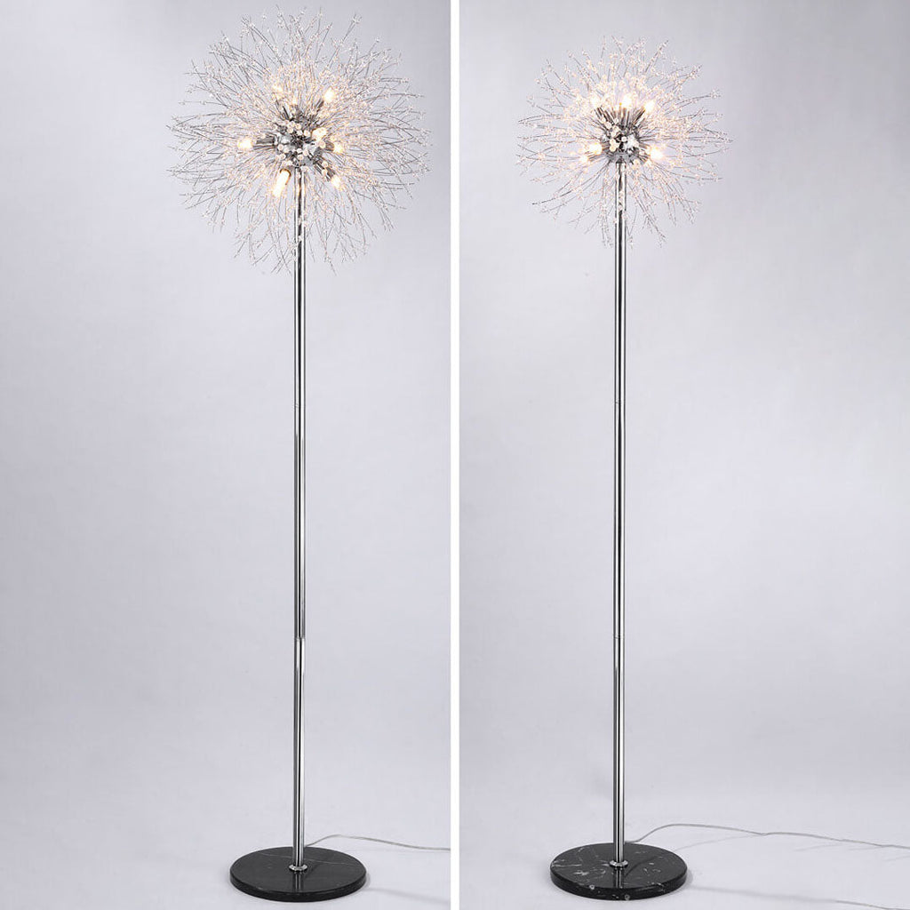 Modern Black 8-Light Floor Lamp